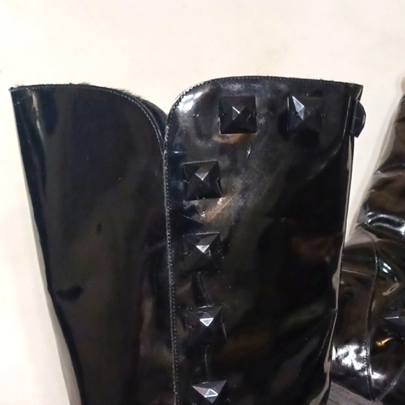Jimmy Choo Patent Leather Boots - Picture 3 of 16